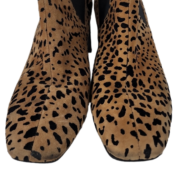 Rag & Bone Allen Cheetah Print Suede Ankle Chelsea Boots - Picture 8 of 11